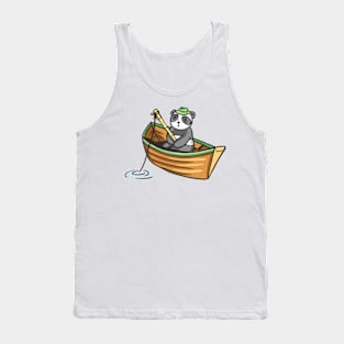 panda fishing Tank Top